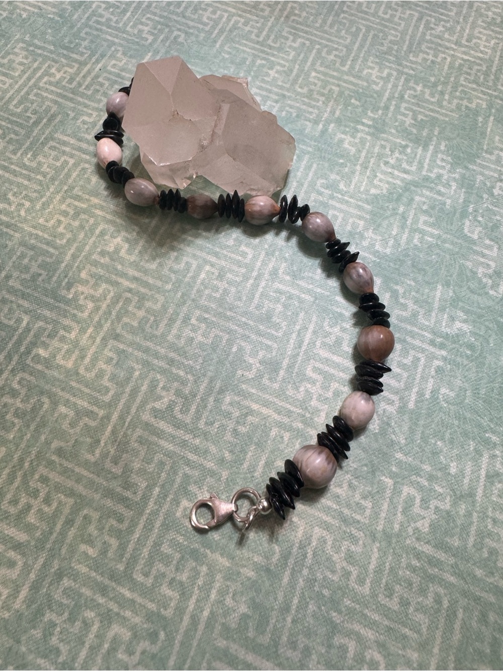 HAWAIIAN JOBS TEARS AND KOA SEEDS BRACELET